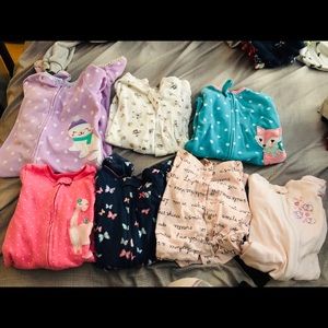 Baby girl sleepers ! Carters brand